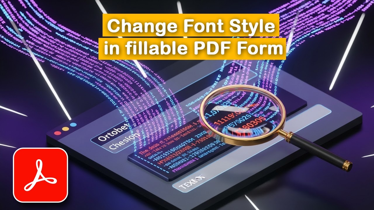 How to Change the Cell Font Style in a fillable PDF Form Field with ...