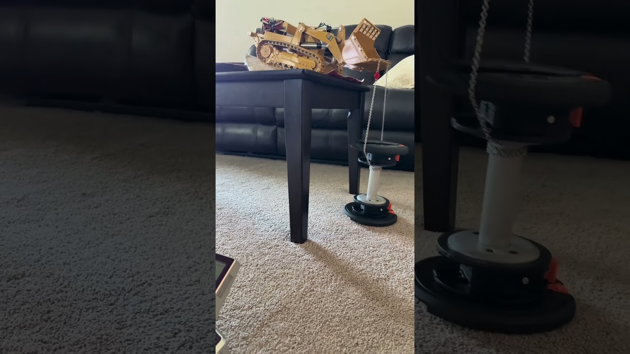 ScaleArt track loader trying to lift 10lbs of weights 