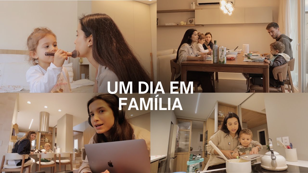 Minha maquiadora preferida, almoço em família e janta com meu ajudante