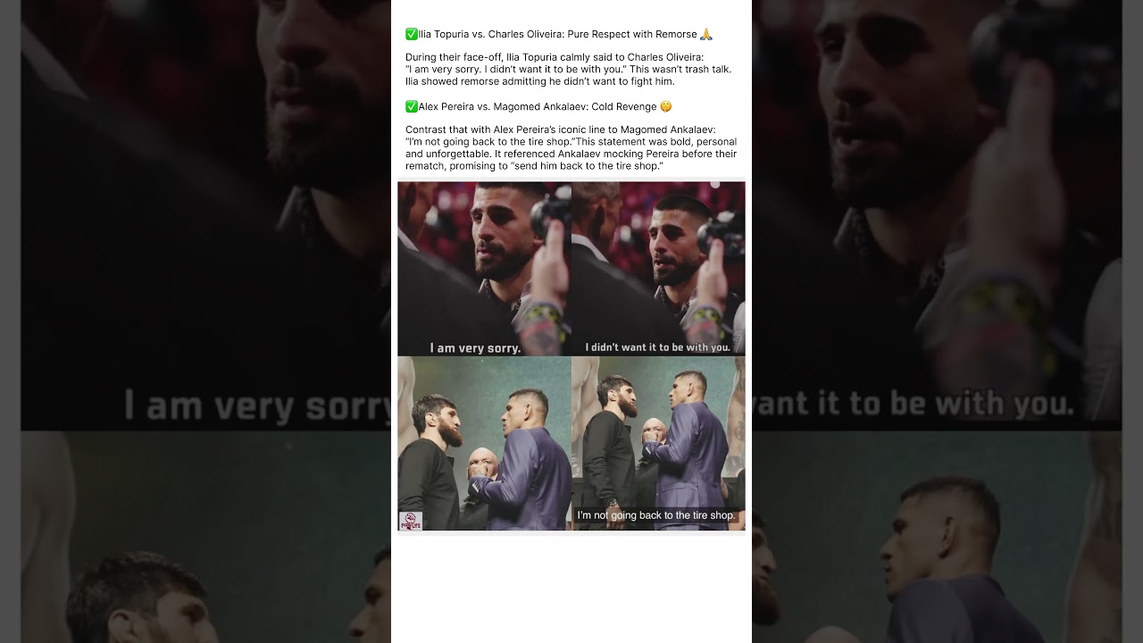 🥶 Coldest UFC Face-Offs 2025