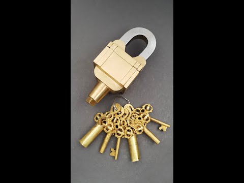 6 key padlock with no keyholes