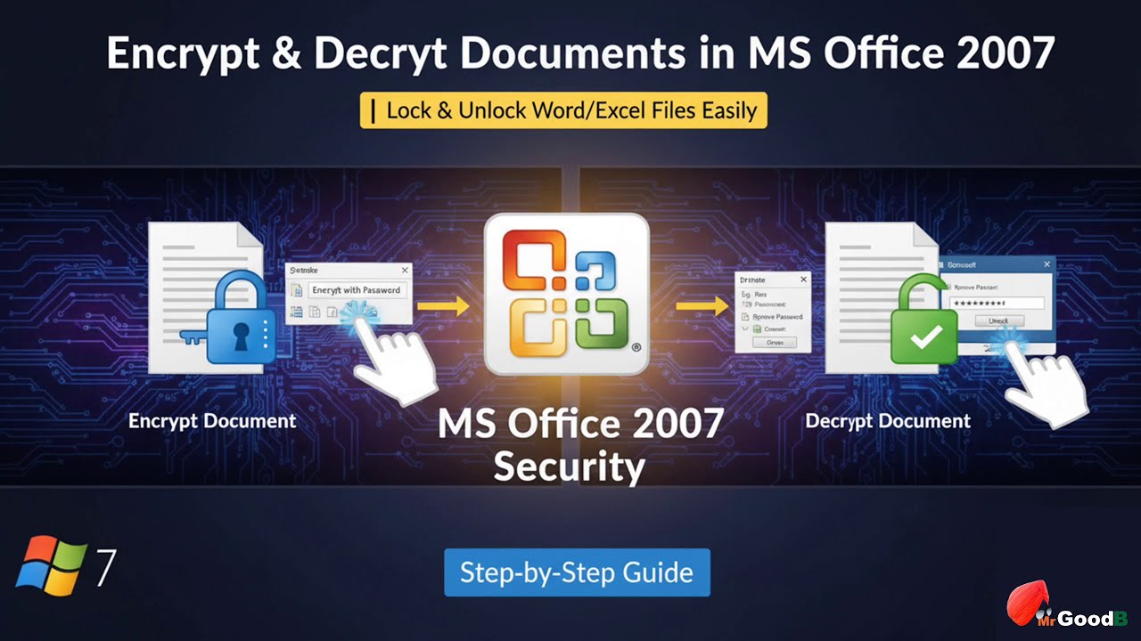 Encrypt or Decrypt Documents in MS Office 2007 | Lock / Unlock Word & Excel Files Easily