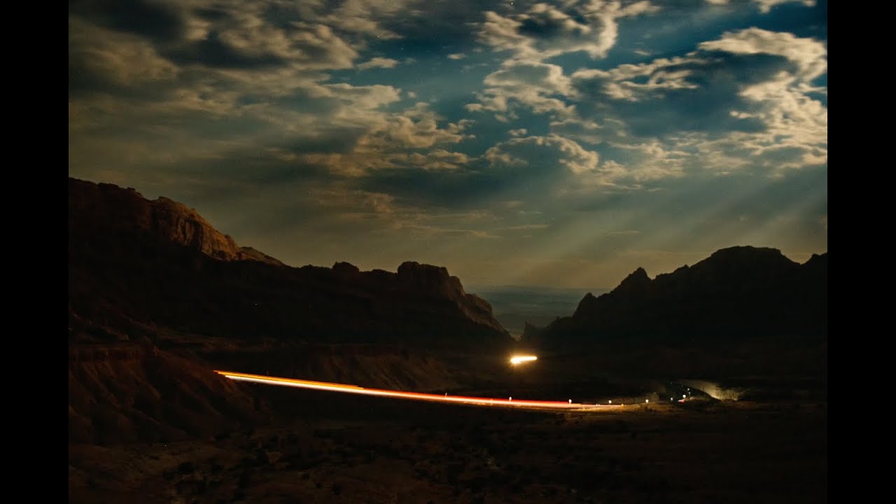 Spotted Wolf Canyon under a Gibbous Moon