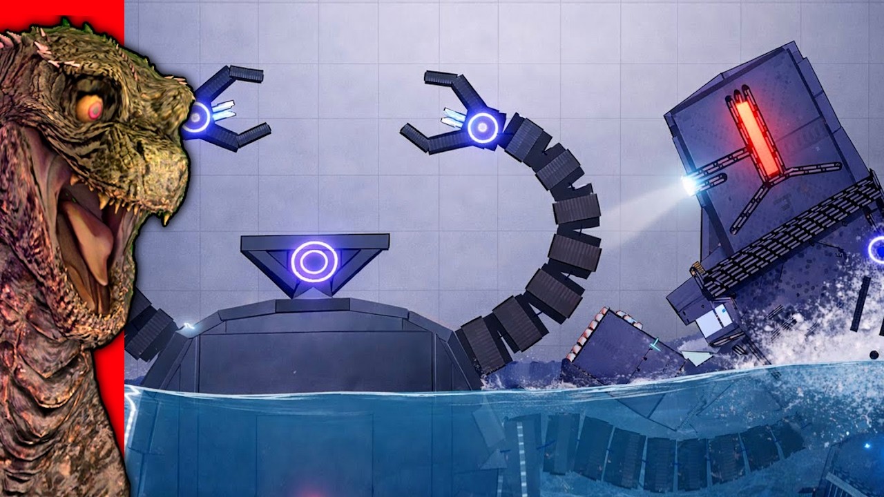 Омни-дроид против Черно Альфа в разборке