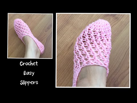 Crochet Slippers / 코바늘 덧신뜨기