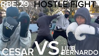 RBE:29 HOSTLE FIGHT(CESAR VS. LIL B(BERNARDO)