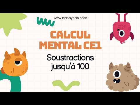 Quiz vidéo de soustractions CE1 jusqu’à 100