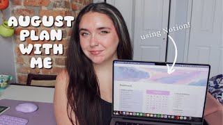august plan with me | notion tour, tracking habits, creating new goals, & more!