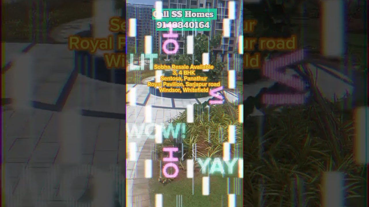 3,4 BHK luxury apartment in Panathur, Whitefield Ready to Move 