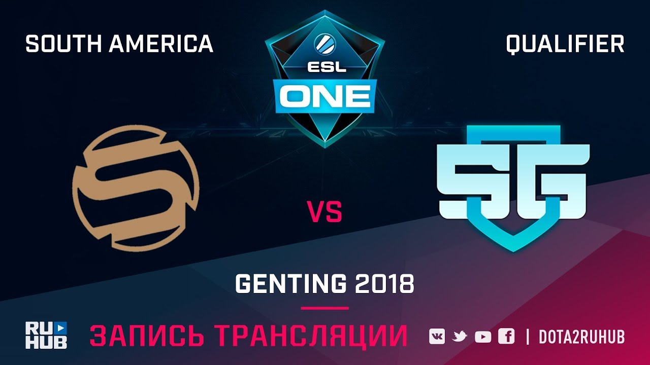 Sacred vs SG-eSports, ESL One Genting SA Qualifier, game 1 [Lum1Sit]