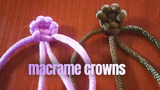 macrame crown || New Design - Diymacrame Pattern