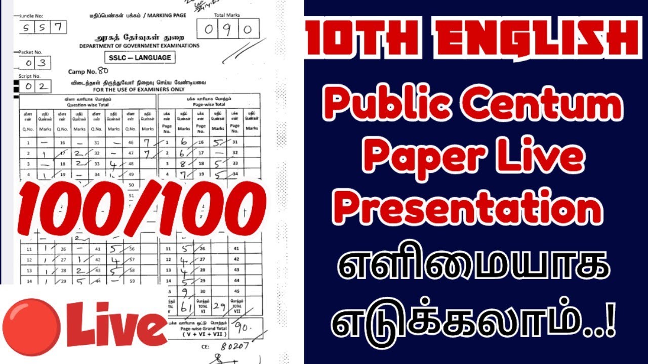 10th English|Paper presentation|Ideas and Tricks|2025-26|Vincent Info|