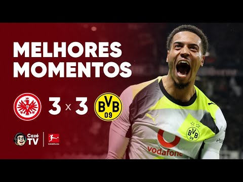 MELHORES MOMENTOS: FRANKFURT 3 X 3 BORUSSIA DORTMUND | BUNDESLIGA 2026 | 16ª RODADA