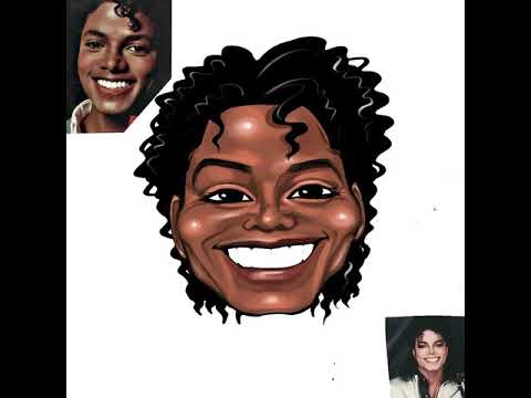 Michael Jackson Digital Caricature Time Lapse