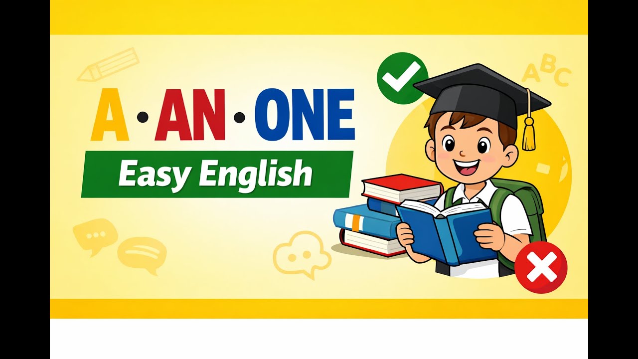 A, An & One Explained in Easy Way  English Grammar for Beginners