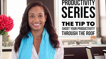 How To Shoot Your Productivity Through The Roof | #ProductivitySeries Vol. 6 | Acting Resource Guru