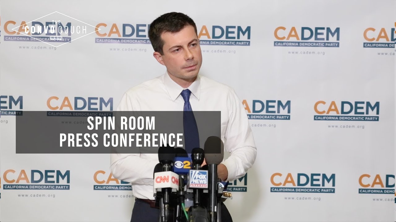 Pete Buttigieg Spin Room FULL CADEM 2019 Long Beach, CA YouTube