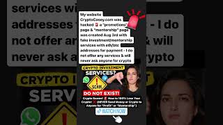 ALERT 🚨 Website Hacked - I do NOT offer ANY Services & Will Never Ask for Crypto 🫡