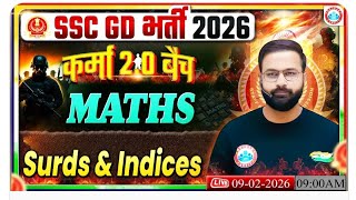 SSC GD 2026 Maths | surds & indices #1| Deepak Sir | Karma 2.0 Batch