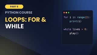 Python For & While Loops Explained – range, break & continue (Part 5) #python #learnpython  #coding