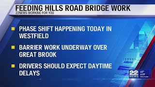 Bridge work on Feeding Hills Rd in Westfield