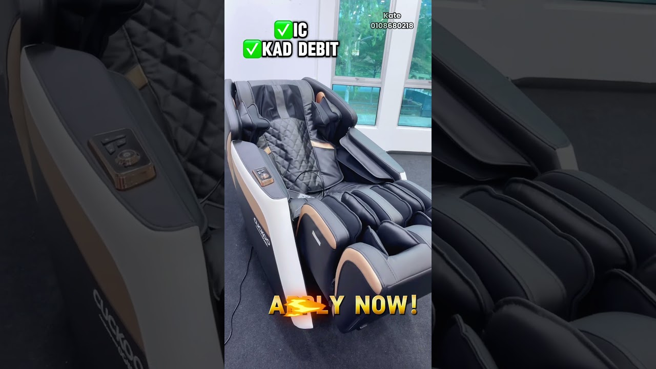 Kerusi urut Cuckoo bespoke x Ogawa, best sekali 