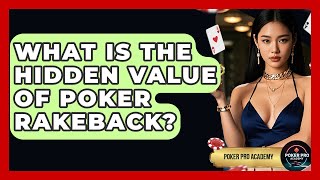 What Is The Hidden Value Of Poker Rakeback - Poker Pro Academy