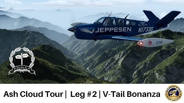 Leg #2 Ash Cloud Tour | A2A Simulations V35B Bonanza from Milan to Zurich | ORBX | P3Dv4.3 HD