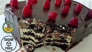Gluten-free chocolate cake with cottage cheese
