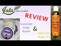 Satsuma Body Oil and Shea Lavender Body Butter Review | Lala Skin Essentials