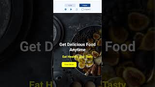 Food Website Banner Section | Bootstrap, HTML And CSS Project | #shorts #website #knowhere