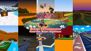 Spring Extravaganza!  10 New Custom Mario Kart 64 Levels