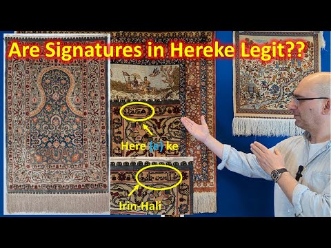 Turkish Hereke Carpets Q&A: Signatures in Silk Hereke Rug