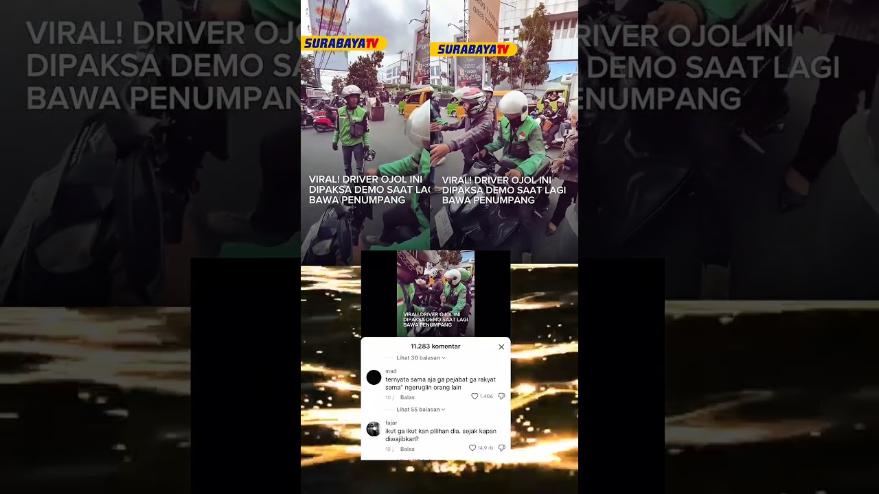 lagi bawa penumpang dipaksa ikut demo 