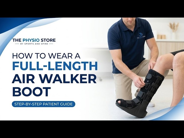 Video: how to wear a full-length air walker boot