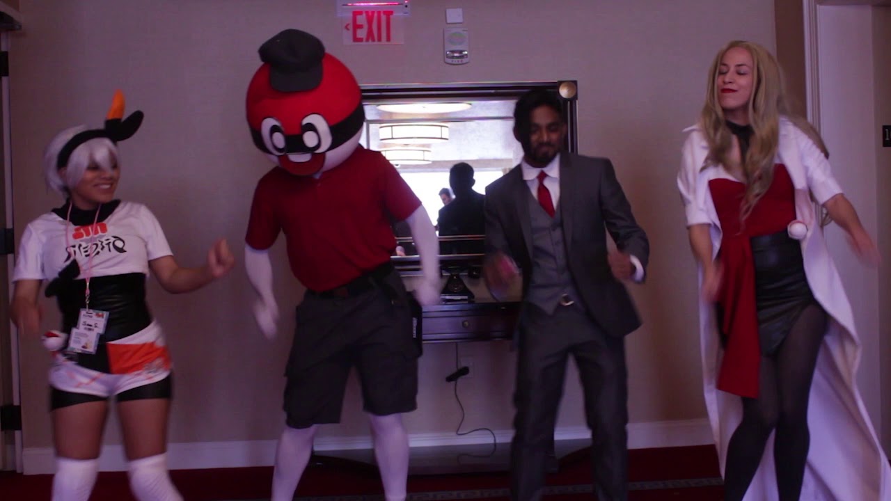 Pokemon Ball Guy cosplay Dance