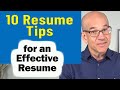 Effective Resume Tips Quiz