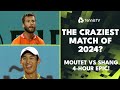 The craziest match of 2024  moutet vs shang 4hour epic  madrid 2024 highlights