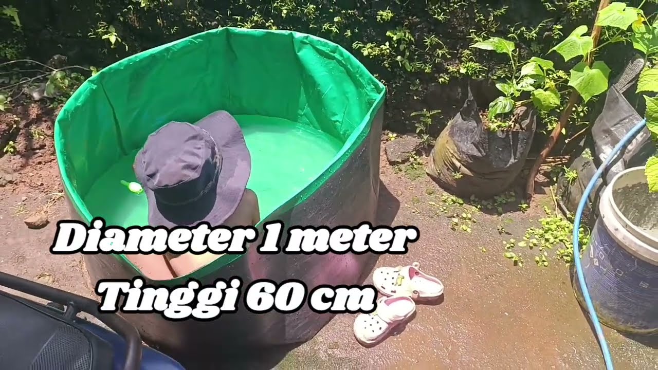 Kolam terpal tanpa rangka Diameter 1m A30