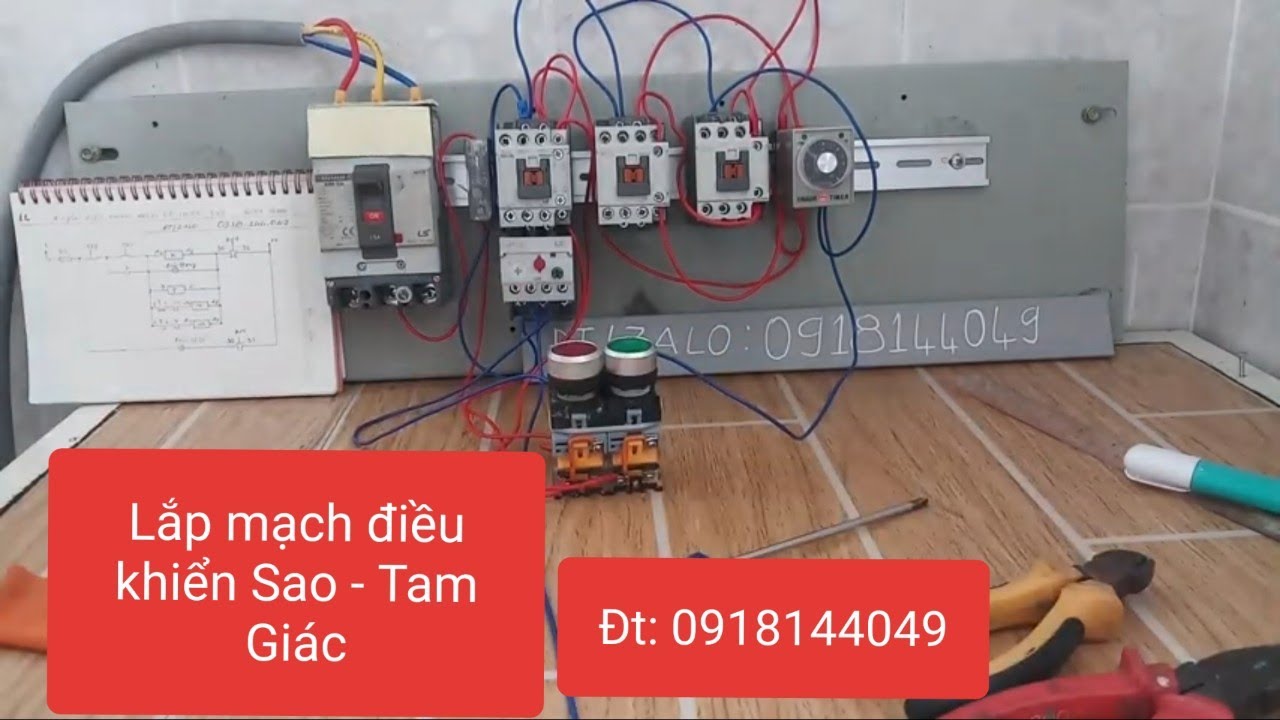 Hướng dẫn lắp mạch điều khiển SAO - TAM GIÁC dể hiểu - youtube