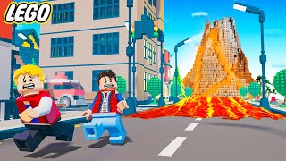 VULCÃO EM ERUPÇÃO DESTRUIU A CIDADE no LEGO!