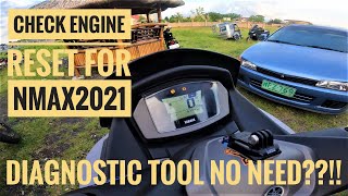 HOW TO RESET CHECK ENGINE NMAX 2021 | SECRET REVEALED | CODE 42 | NMAX V2.1 | GREASE MONK
