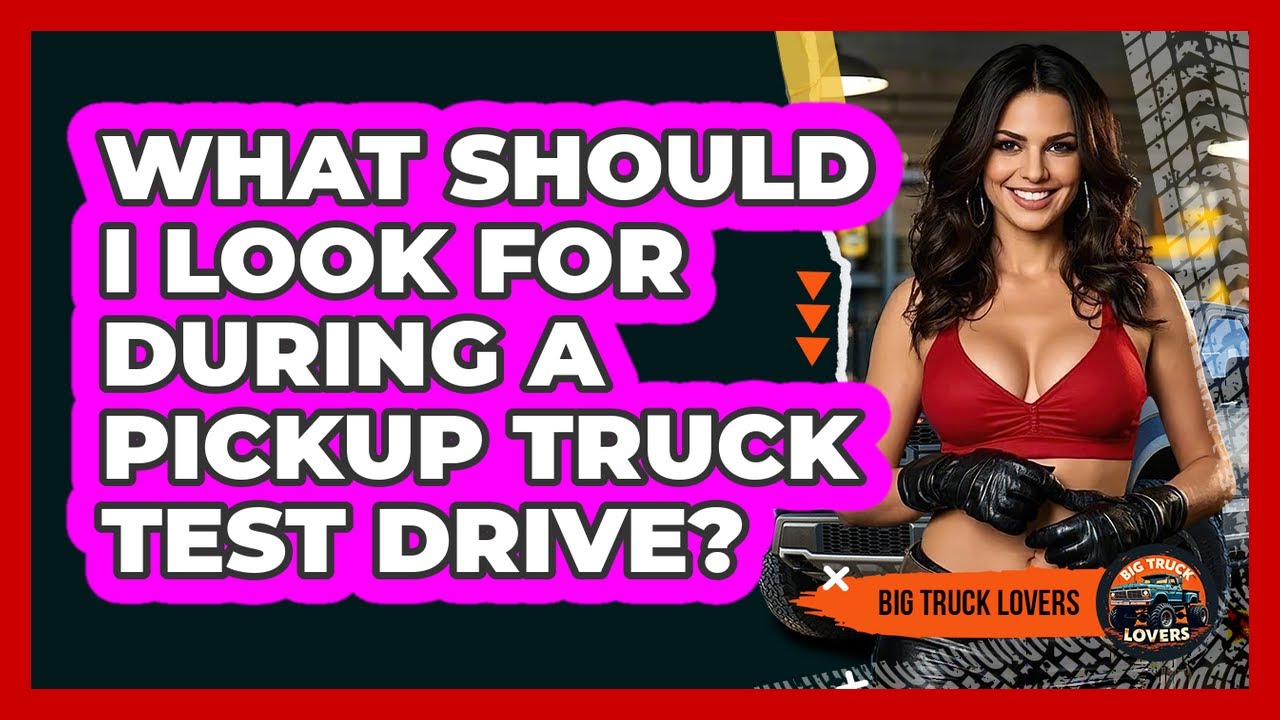 What Should I Look For During A Pickup Truck Test Drive? - Big Truck Lovers
