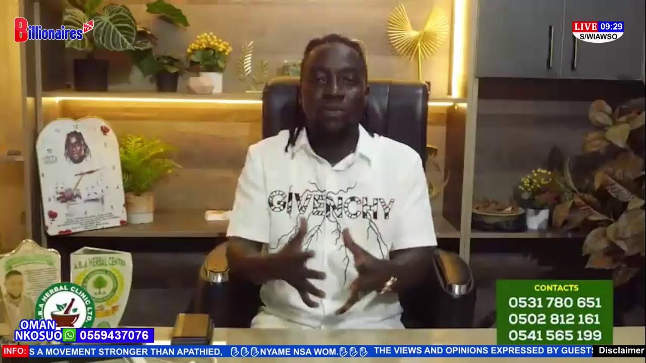 YOU ARE WATCHING OMAN NKOSUO MORNING SHOW ON BILLIONAIRES TV