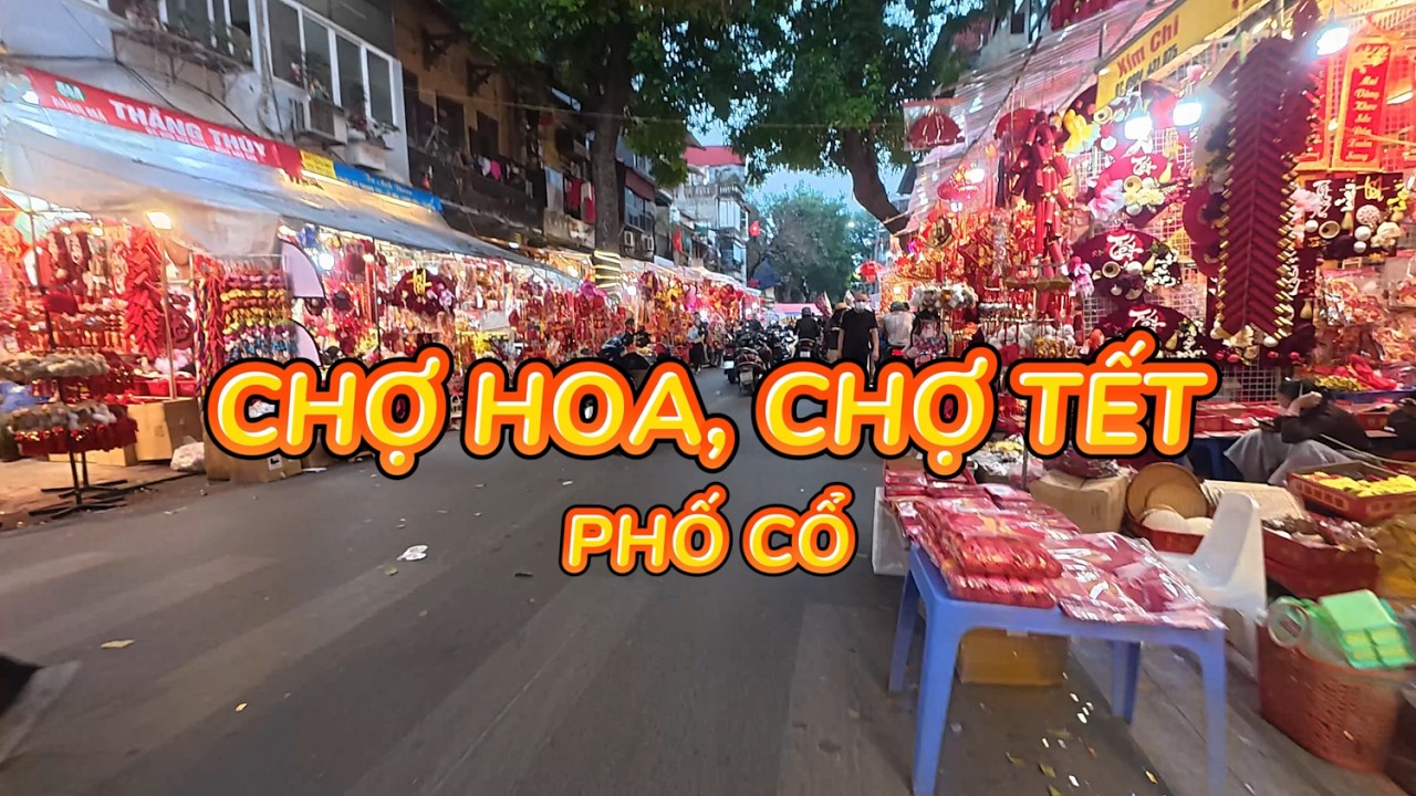 Chợ Hoa, chợ Tết Phố Cổ #mylife #hanoi #tet2026 #flowers #market
