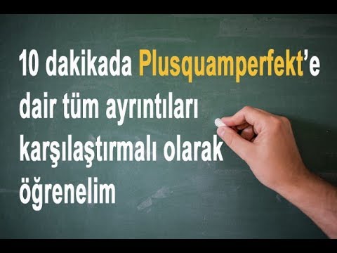 Almanca'da geçmiş zaman (Plusquamperfekt)