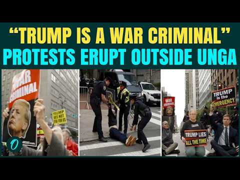 “Trump Is A War Criminal!” Protesters Stage Sit-In Outside UNGA As Arrests Begin In NYC