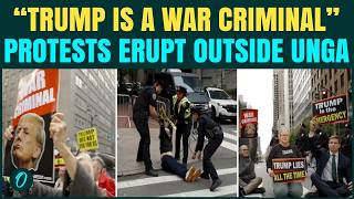 “Trump Is A War Criminal!” Protesters Stage Sit-In Outside UNGA As Arrests Begin In NYC