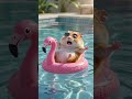 🐹 Hamster's Relaxing Sunbath Takes a Hilarious Splash! 🌻💦😂  #shorts #shortvideo #short #funny