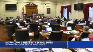 Metro Council meets with School Board about budget